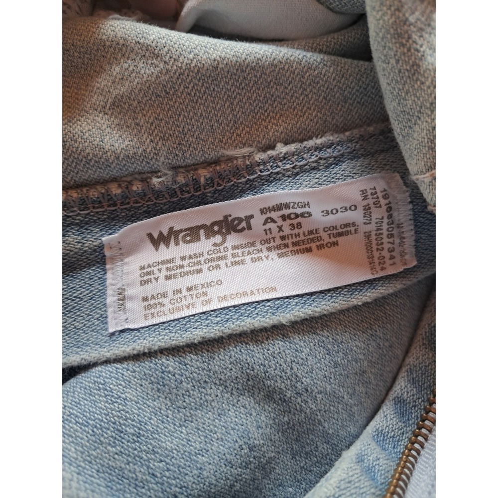 Wrangler 14MWZGH Vintage Jeans Women Size 11 38 Length Light Wash Western 5b - Picture 3 of 3